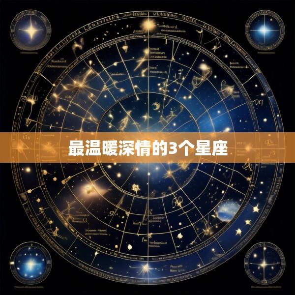 最温暖深情的3个星座