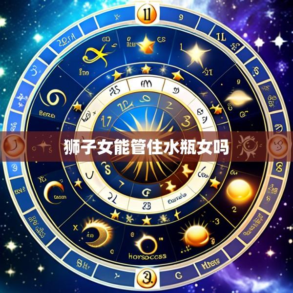 狮子女能管住水瓶女吗