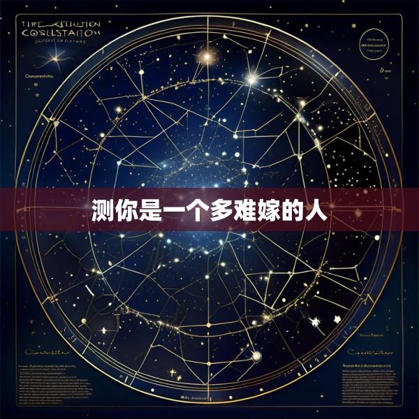 测你是一个多难嫁的人