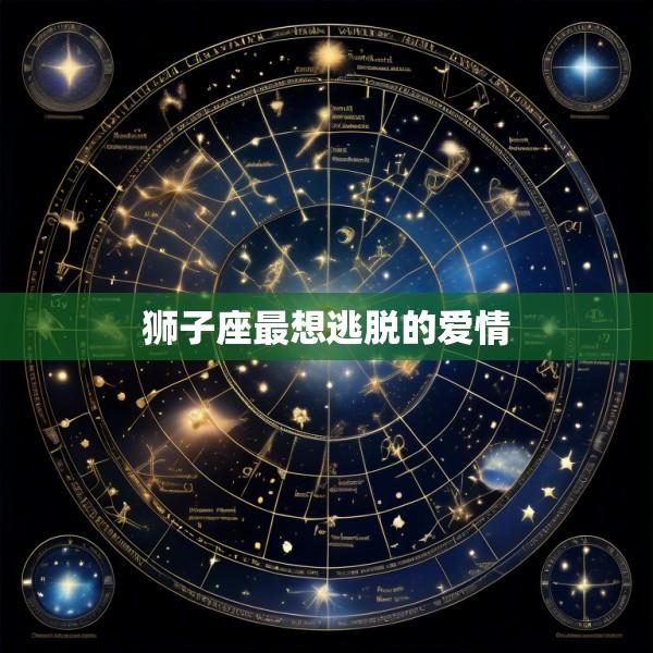 狮子座最想逃脱的爱情