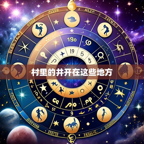 村里的井开在这些地方