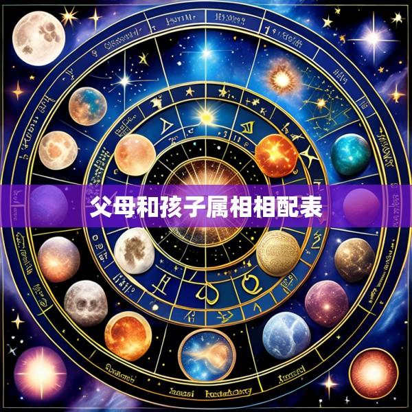 父母和孩子属相相配表