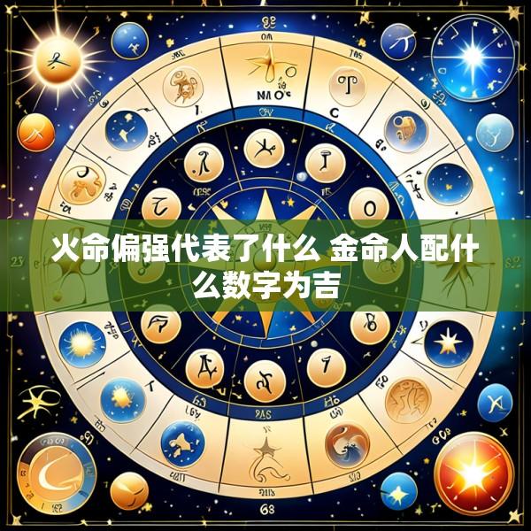 火命偏强代表了什么 金命人配什么数字为吉