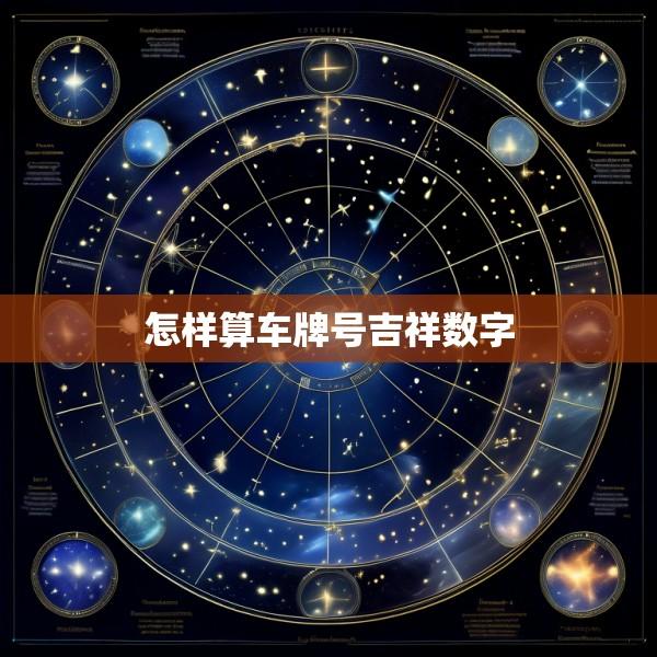 怎样算车牌号吉祥数字