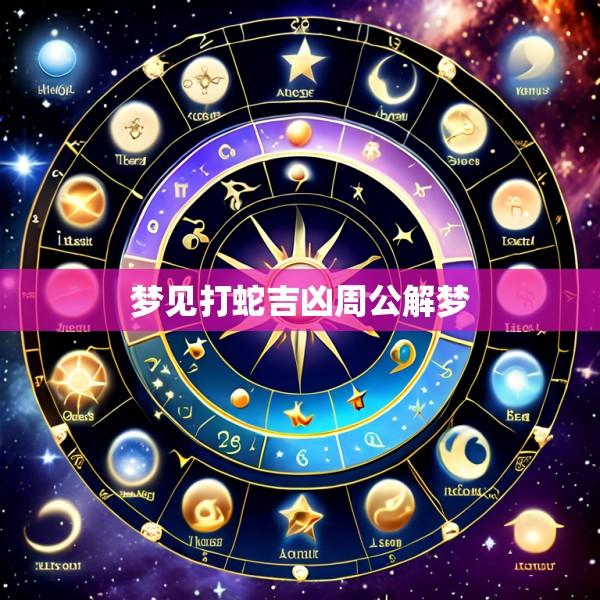 梦见打蛇吉凶周公解梦