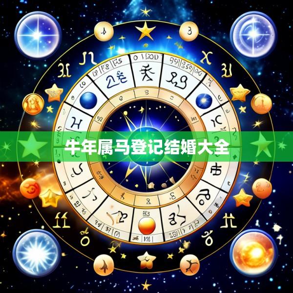 牛年属马登记结婚大全