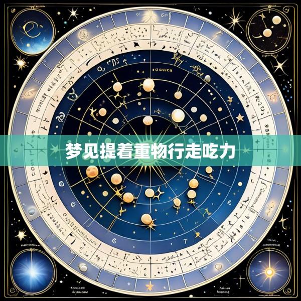 梦见提着重物行走吃力