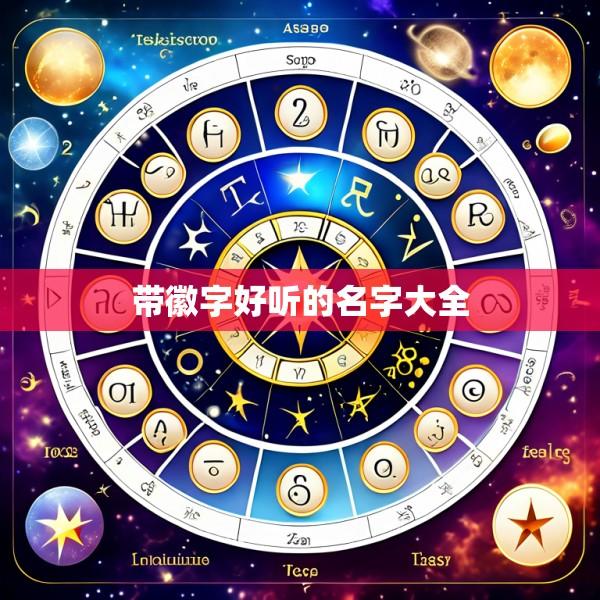 带徽字好听的名字大全
