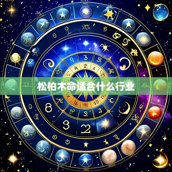 松柏木命适合什么行业