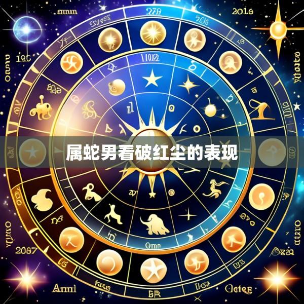 属蛇男看破红尘的表现