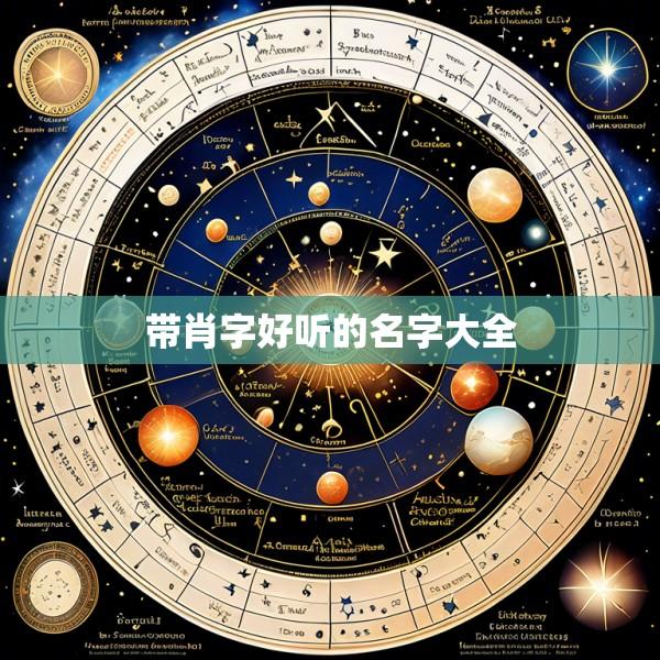 带肖字好听的名字大全