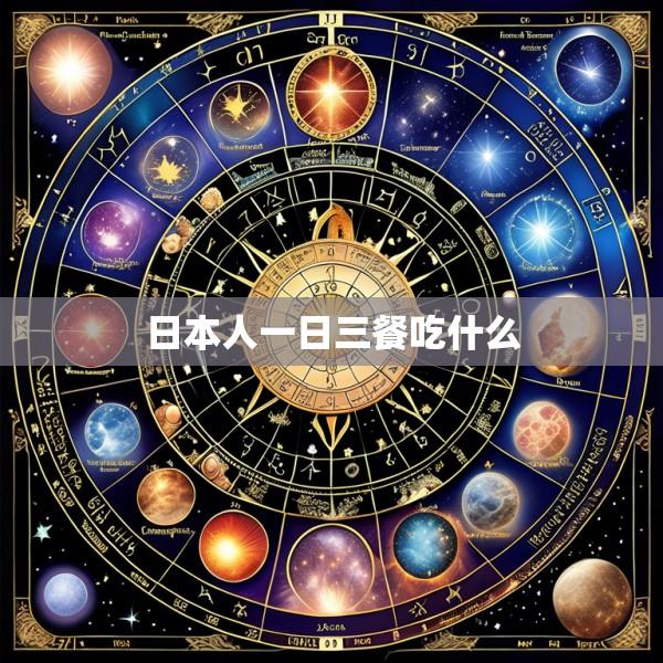 日本人一日三餐吃什么