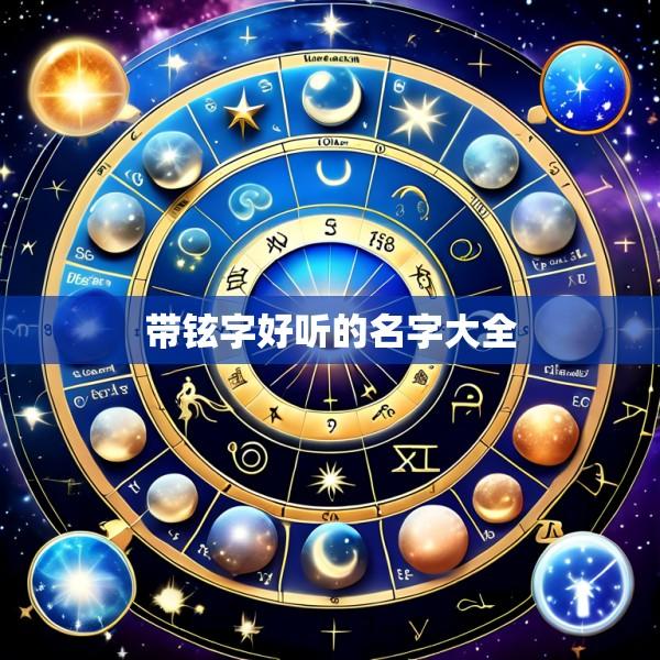 带铉字好听的名字大全