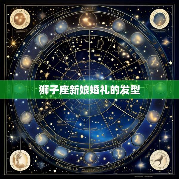 狮子座新娘婚礼的发型