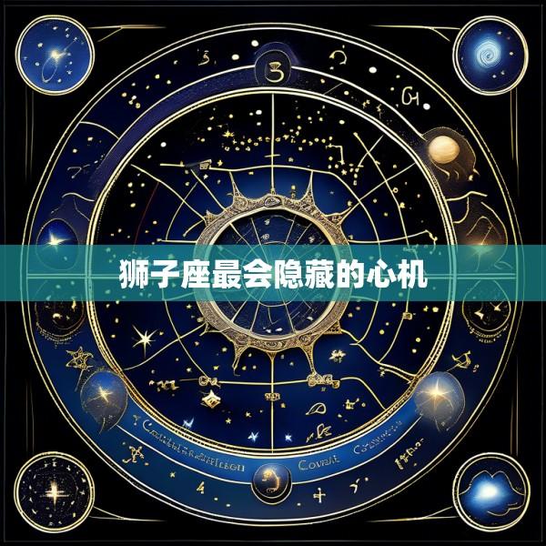 狮子座最会隐藏的心机