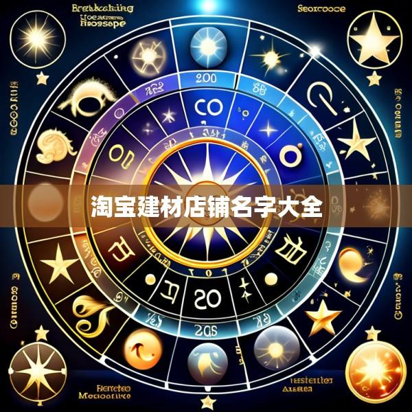 淘宝建材店铺名字大全