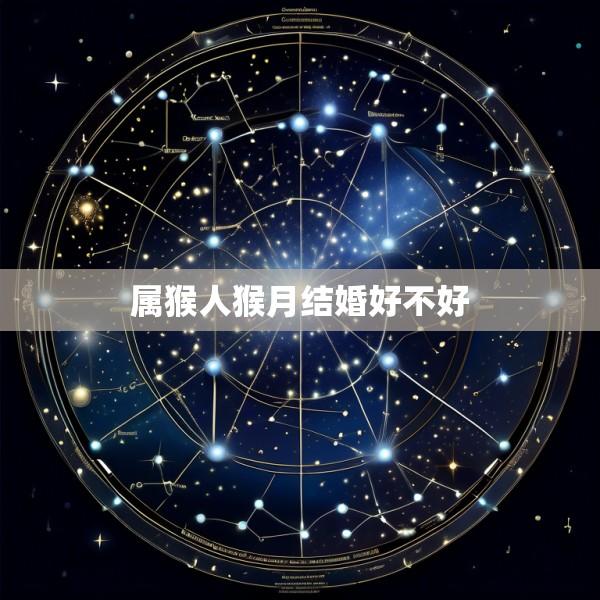 属猴人猴月结婚好不好