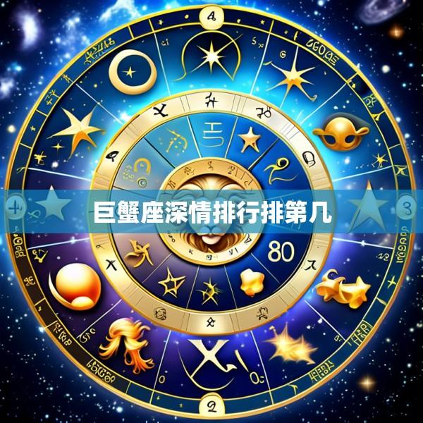 巨蟹座深情排行排第几