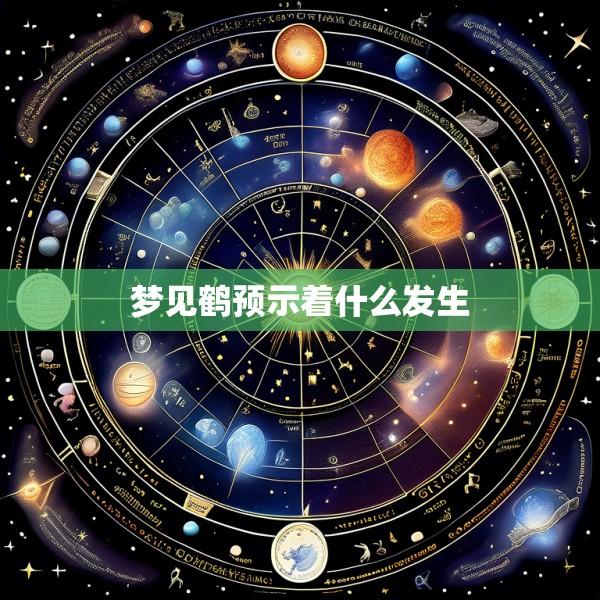梦见鹤预示着什么发生