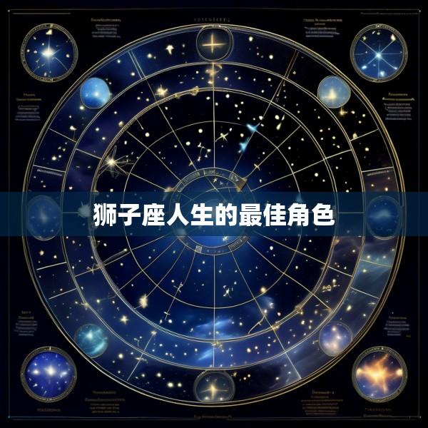 狮子座人生的最佳角色