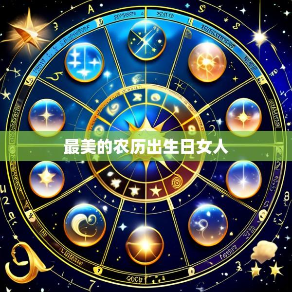 最美的农历出生日女人