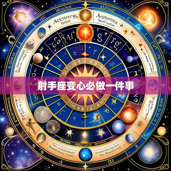 射手座变心必做一件事