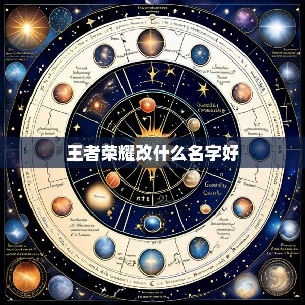 王者荣耀改什么名字好