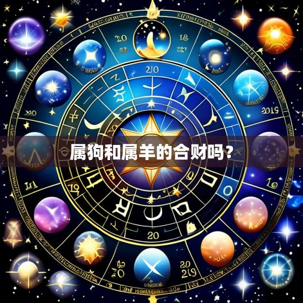 属狗和属羊的合财吗？