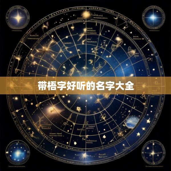 带梧字好听的名字大全