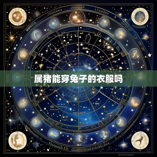 属猪能穿兔子的衣服吗