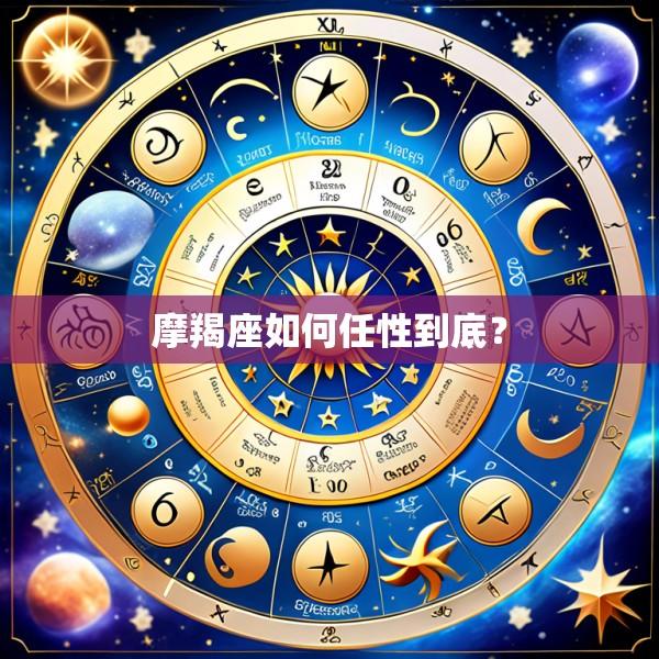 摩羯座如何任性到底？