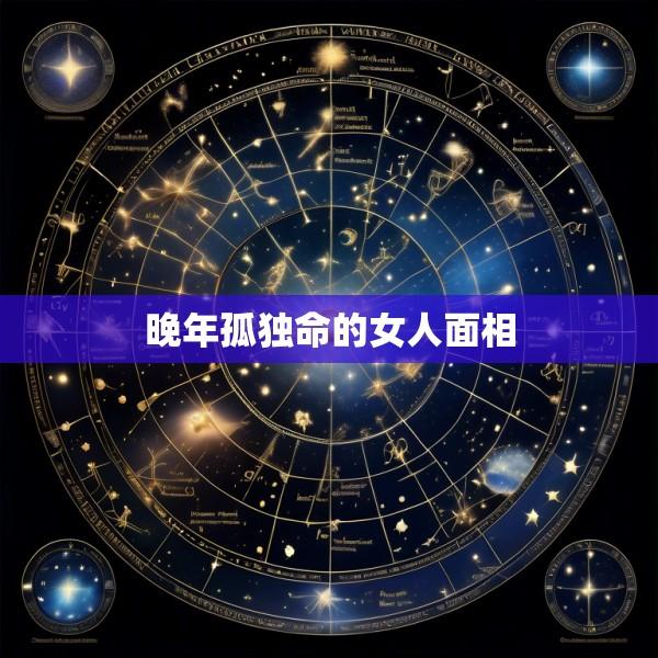 晚年孤独命的女人面相