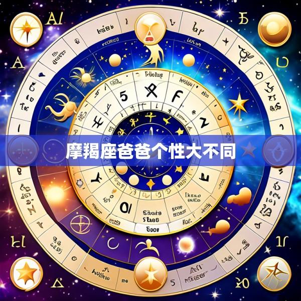 摩羯座爸爸个性大不同