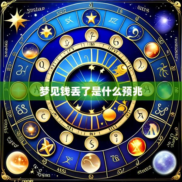 梦见钱丢了是什么预兆