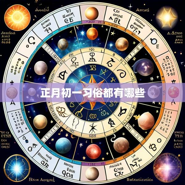 正月初一习俗都有哪些