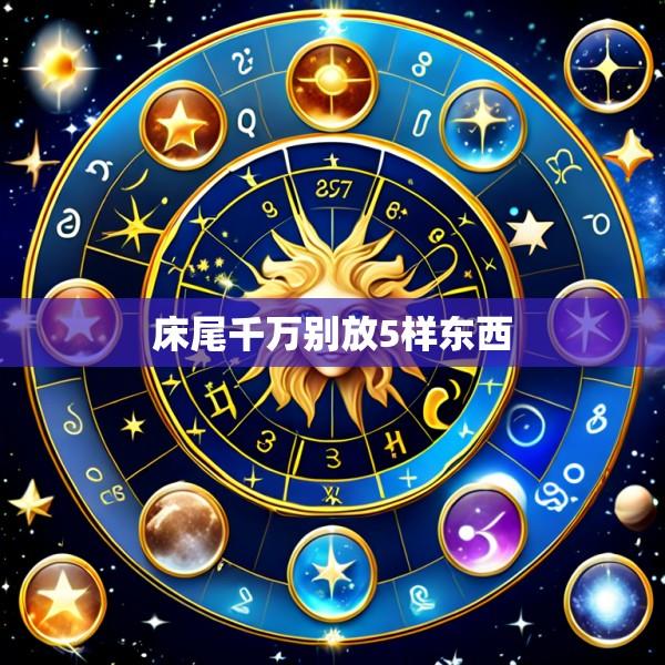 床尾千万别放5样东西