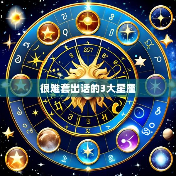很难套出话的3大星座