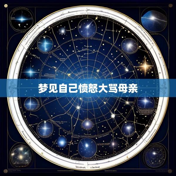 梦见自己愤怒大骂母亲