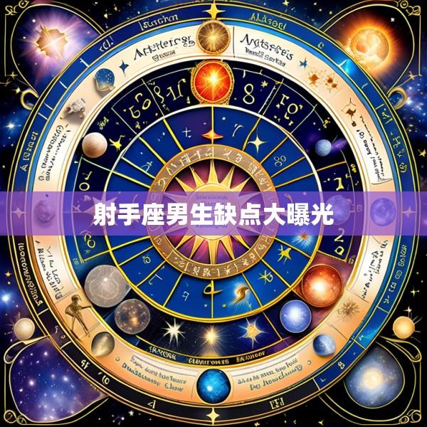 射手座男生缺点大曝光