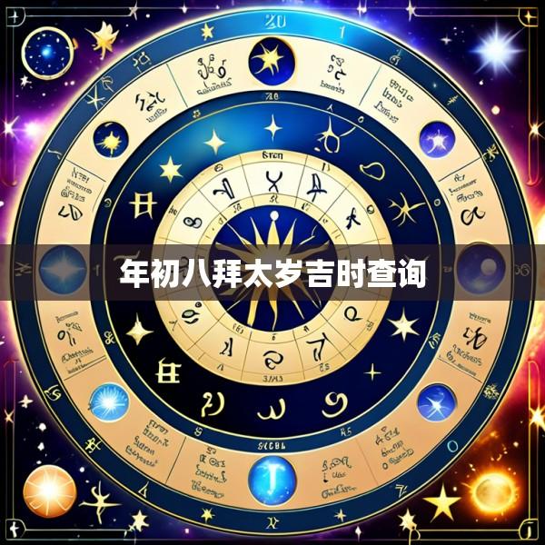 年初八拜太岁吉时查询