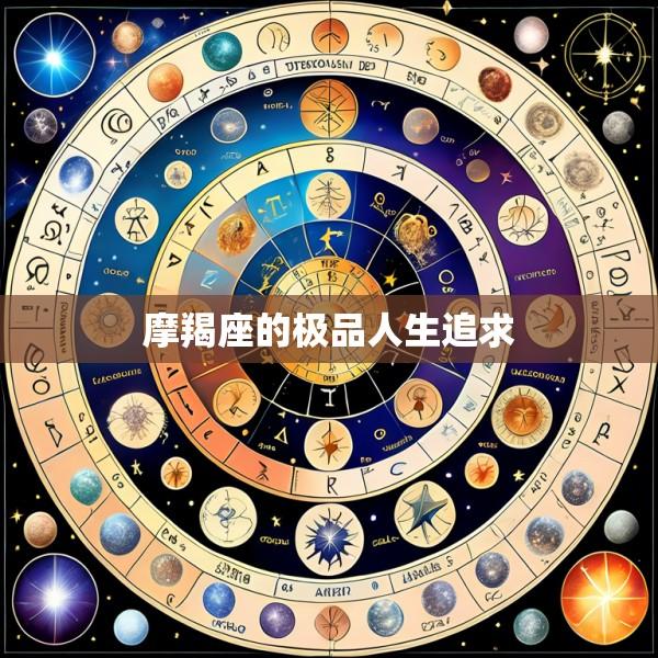 摩羯座的极品人生追求