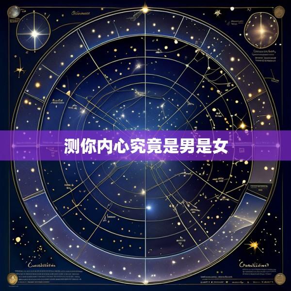 测你内心究竟是男是女