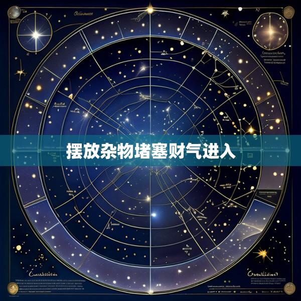 摆放杂物堵塞财气进入