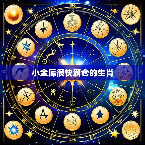 小金库很快满仓的生肖