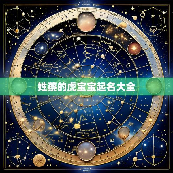 姓蔡的虎宝宝起名大全