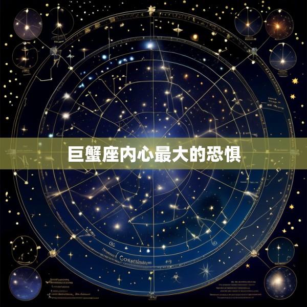 巨蟹座内心最大的恐惧