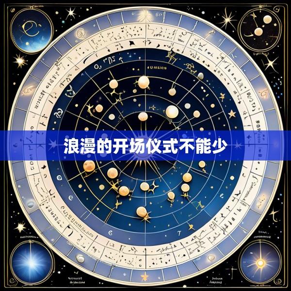 浪漫的开场仪式不能少