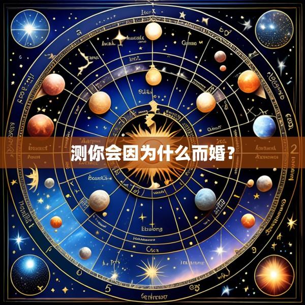 测你会因为什么而婚？