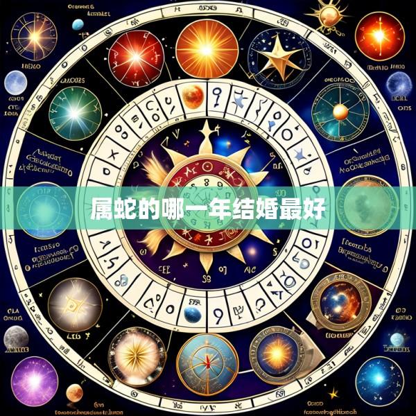 属蛇的哪一年结婚最好