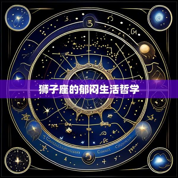狮子座的郁闷生活哲学